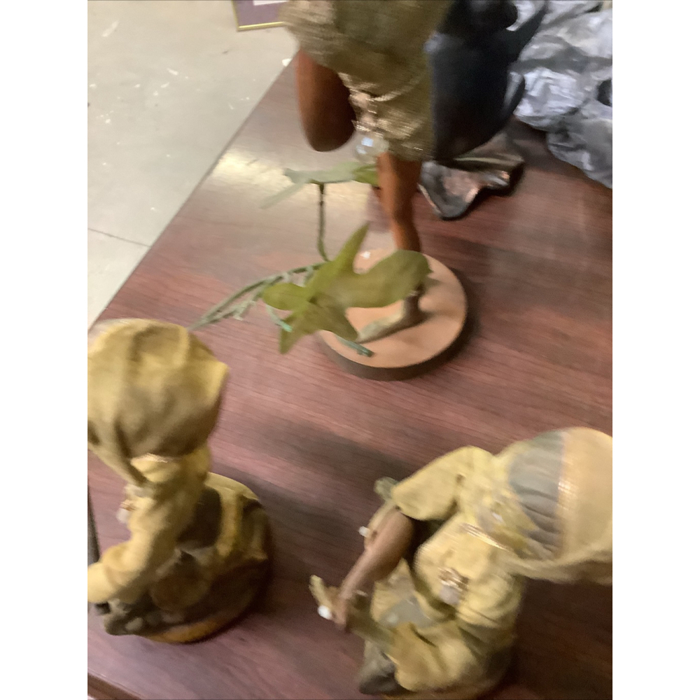 Vintage 1960's Tilso Pixie Elf Set of 5 Decorations Made in Hong Kong - Picture 7 of 11